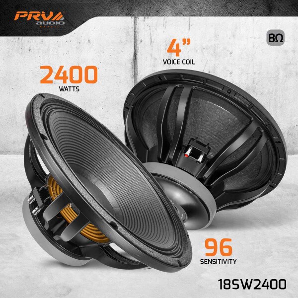 Main product image for PRV Audio 18SW2400 18" Subwoofer 8 Ohm294-3420